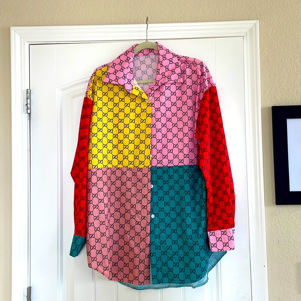 Susana Colorblock Graphic Shirt